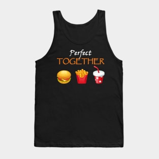 Perfect Together Burger Fries Soda Combo Tank Top